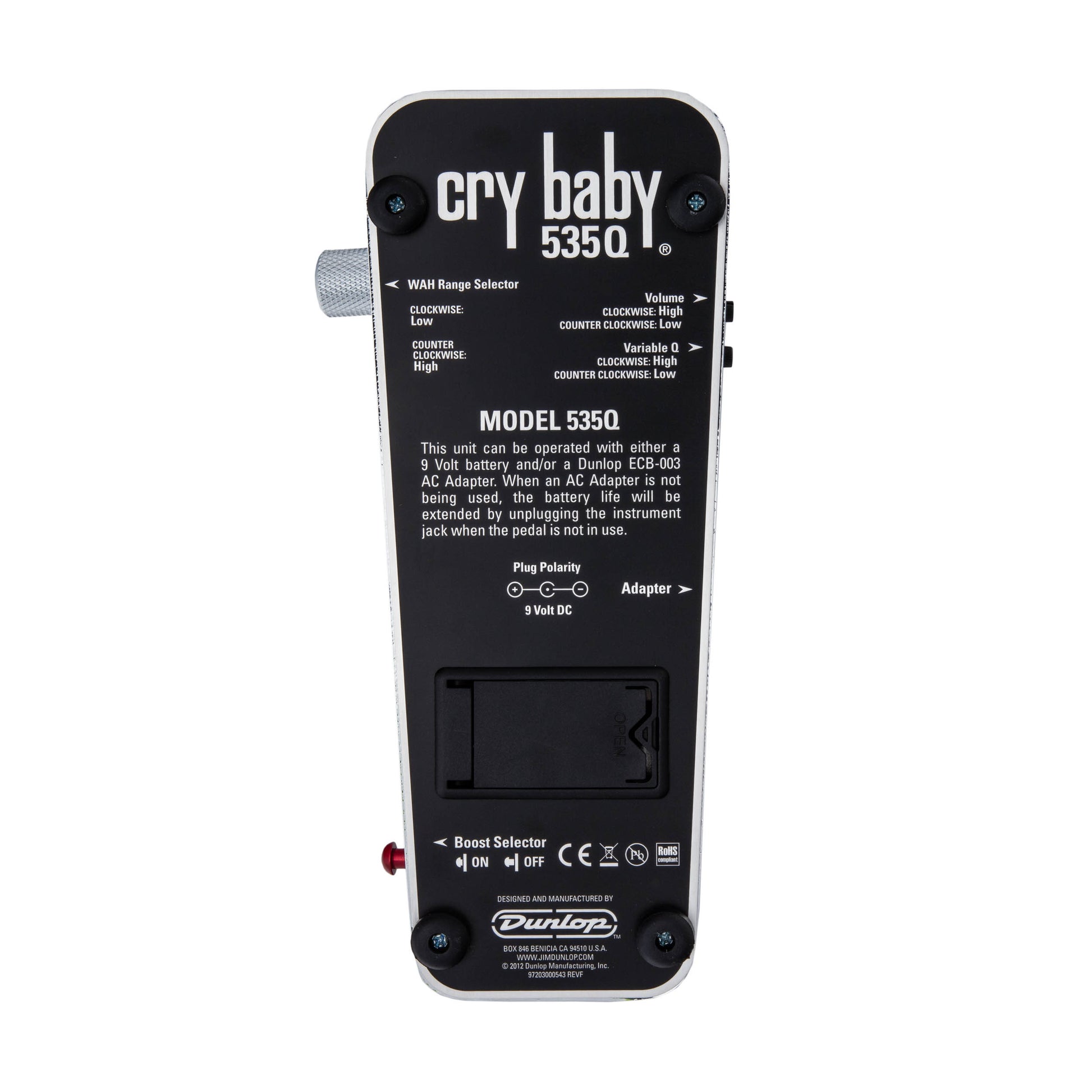 Pedal Guitar Jim Dunlop 535QC Cry Baby 535Q Multi-Wah Chrome - Việt Music