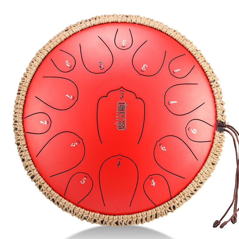 Trống Không Linh Hluru THL15-13 15 Notes 13" Carbon Steel Lotus Tongue Drum - Việt Music