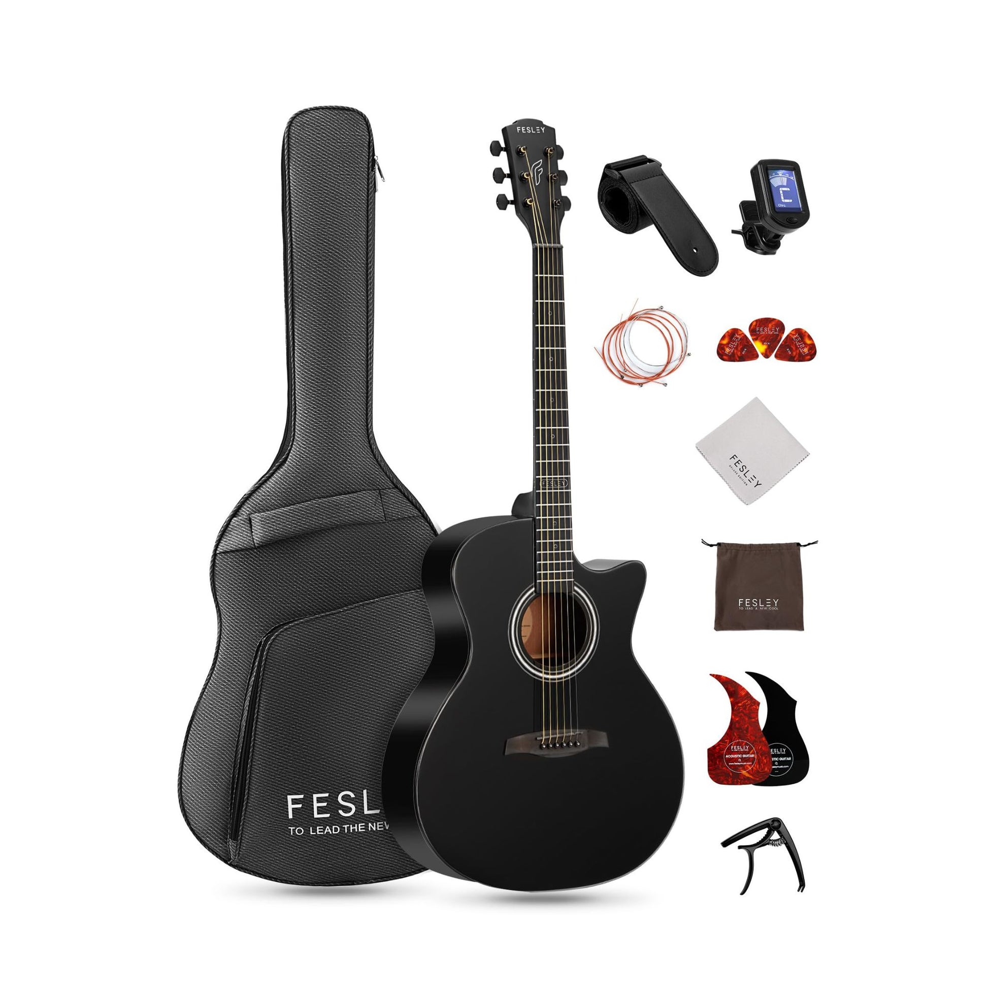 Đàn Guitar Acoustic Fesley FF60 - Việt Music