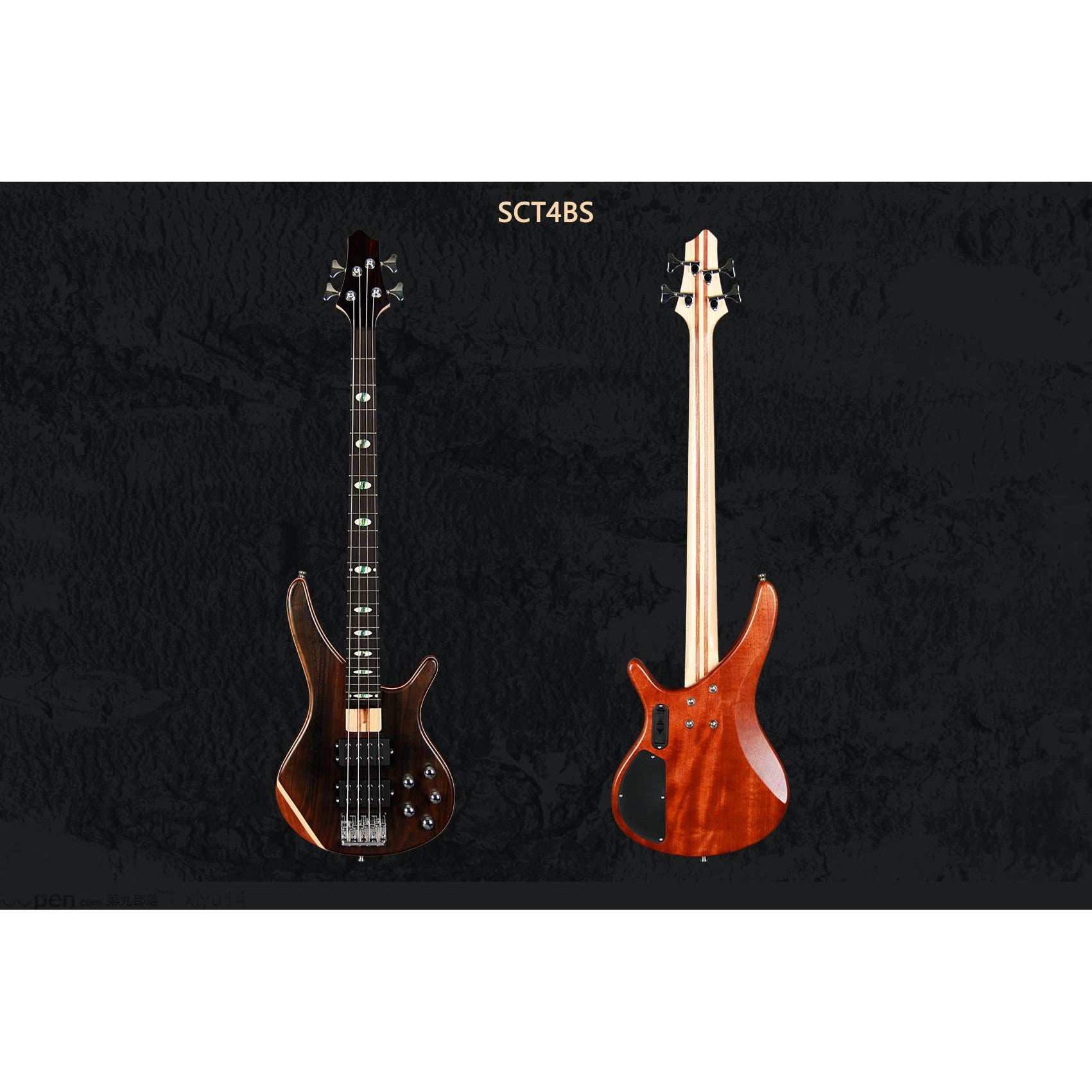 Đàn Guitar Bass Sqoe SCT4BS HH, Rosewood Fingerboard - 4 Strings - Việt Music