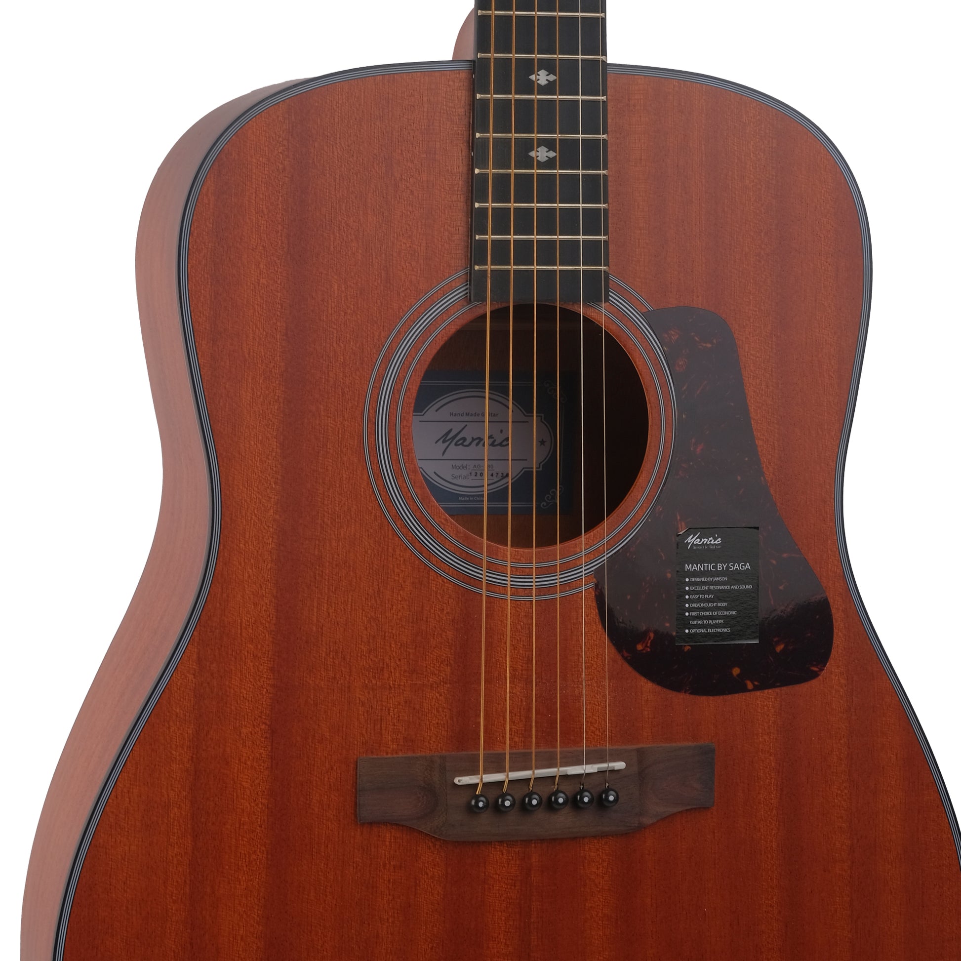 Đàn Guitar Acoustic Mantic AG-380E - Việt Music