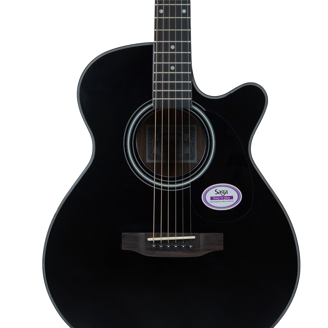 Đàn Guitar Acoustic Saga SA600CE - Việt Music