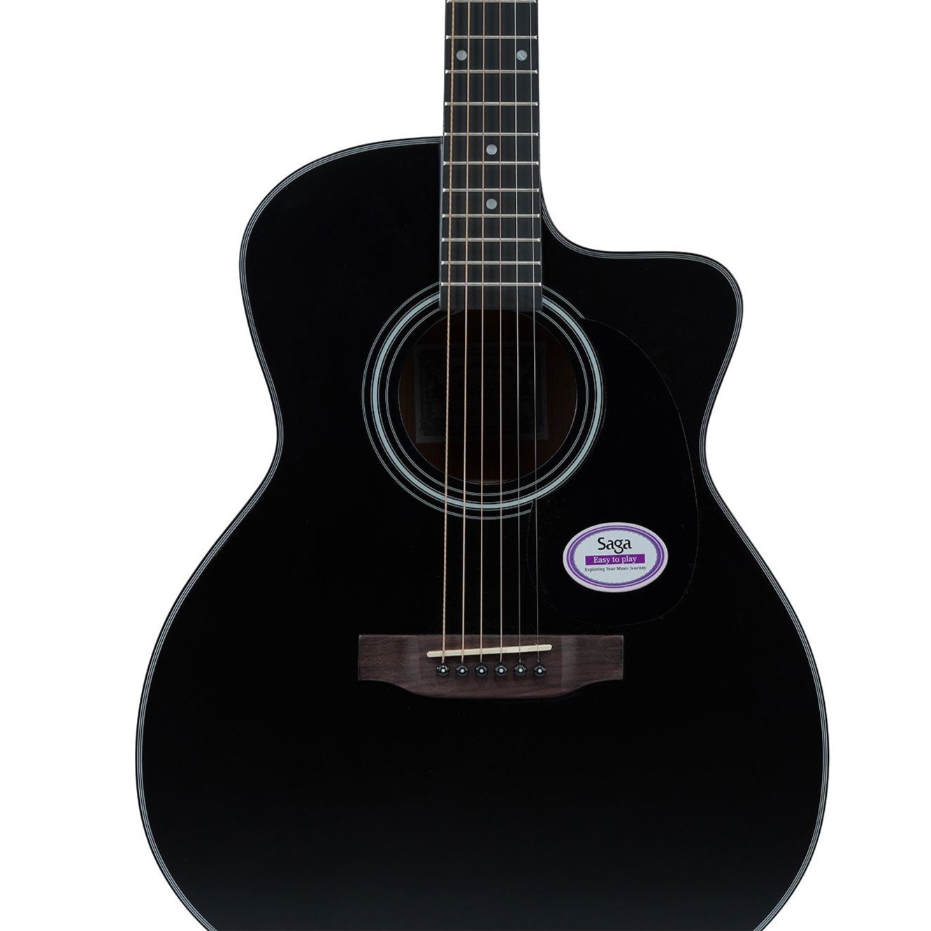 Đàn Guitar Acoustic Saga SF600GCE - Việt Music