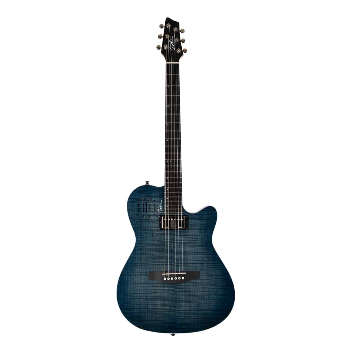 Đàn Guitar Điện Godin A6 Ultra Denim Blue Flame - Việt Music