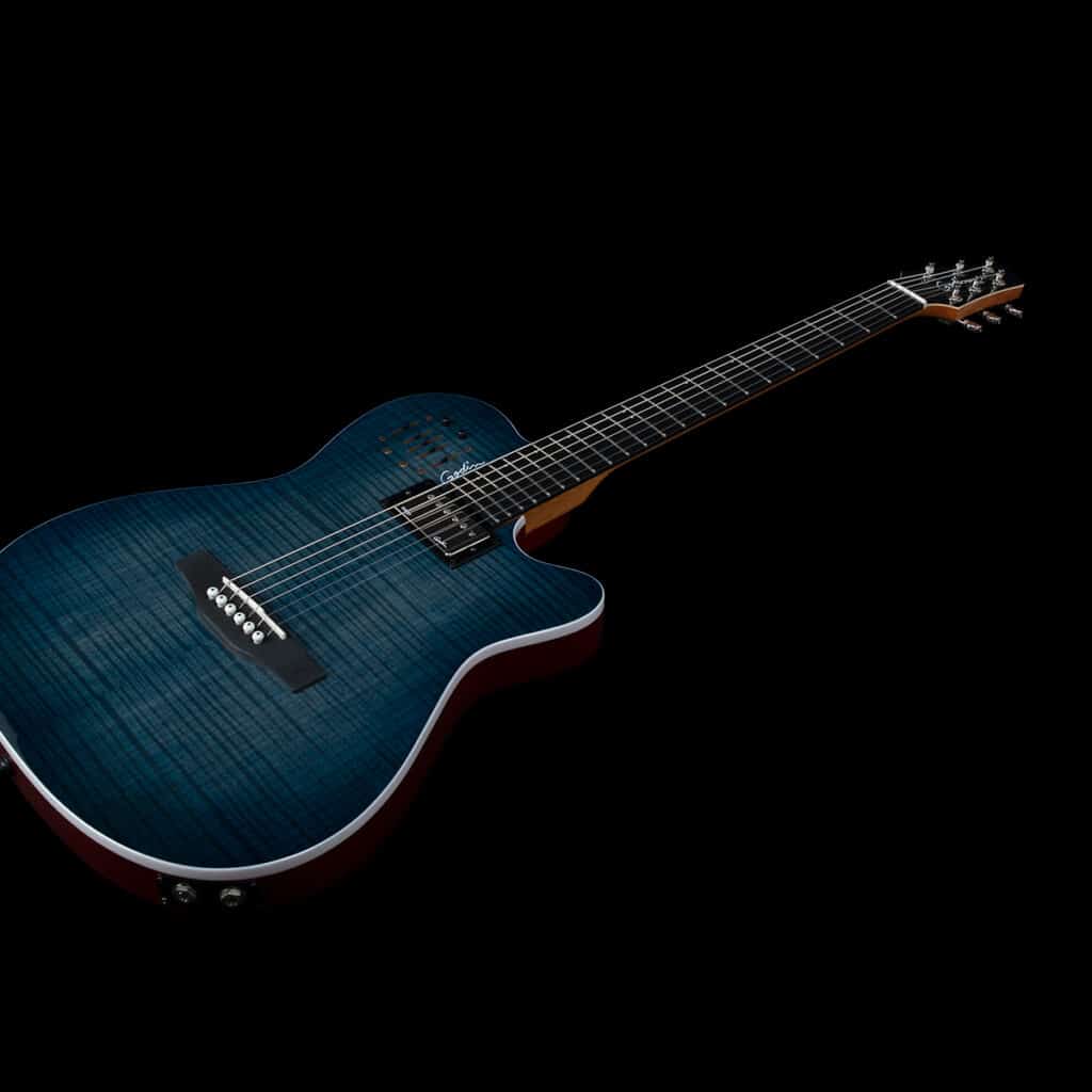 Đàn Guitar Điện Godin A6 Ultra Denim Blue Flame - Việt Music