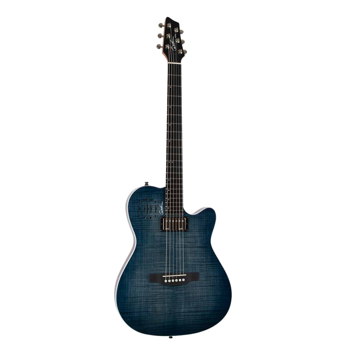 Đàn Guitar Điện Godin A6 Ultra Denim Blue Flame - Việt Music