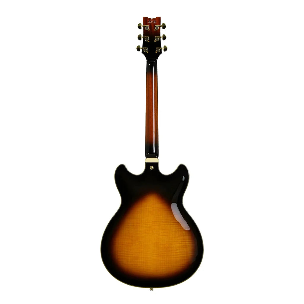 Đàn Guitar Điện Ibanez JSM10 John Scofield Signature HH, Ebony Fingerboard, Vintage Yellow Sunburst - Việt Music