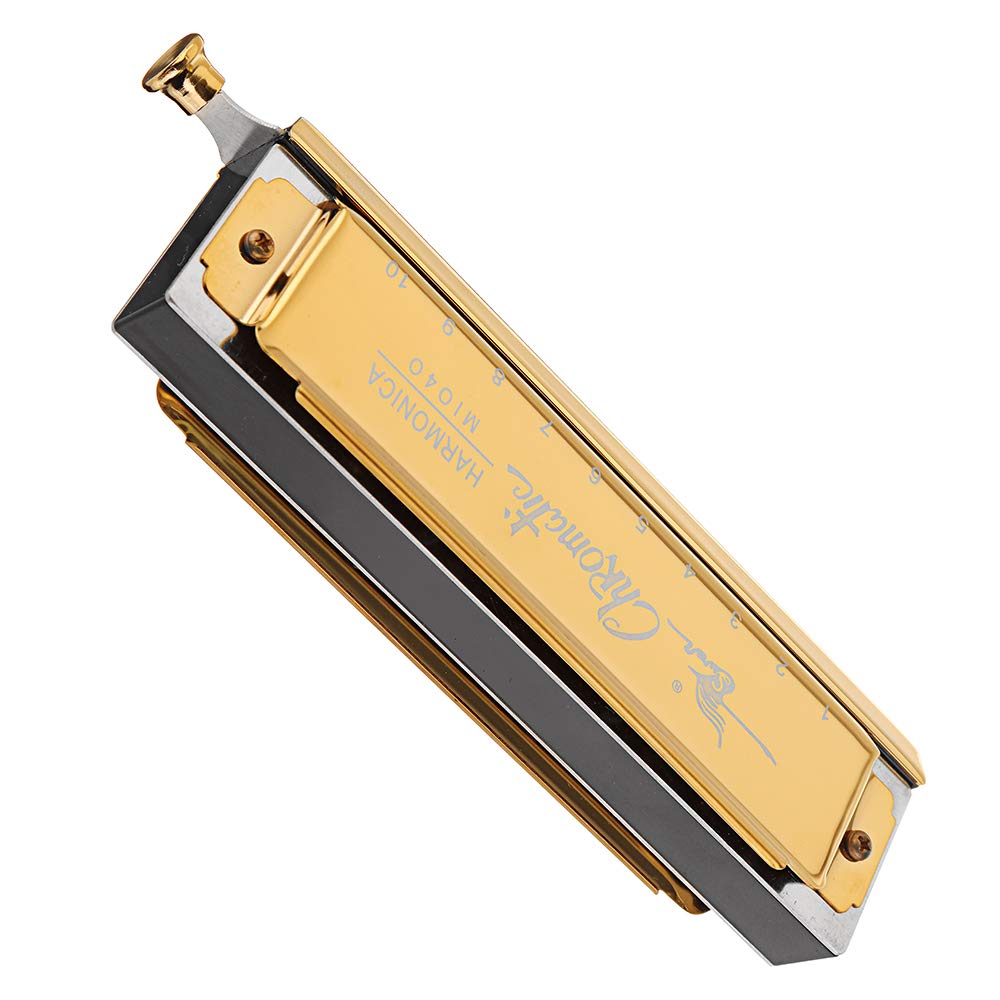 Kèn Harmonica Chromatic Swan SW1040C Gold - Việt Music