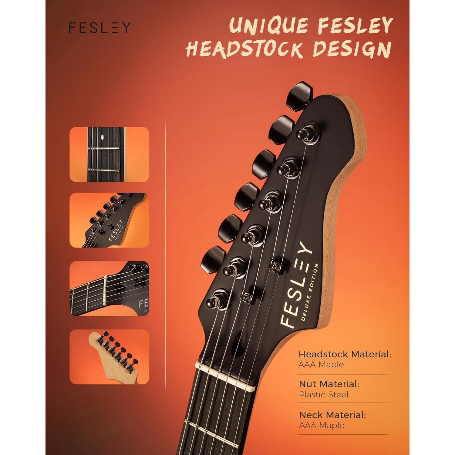 Đàn Guitar Điện Fesley FST400M HSS, Mixed Fingerboard - Việt Music