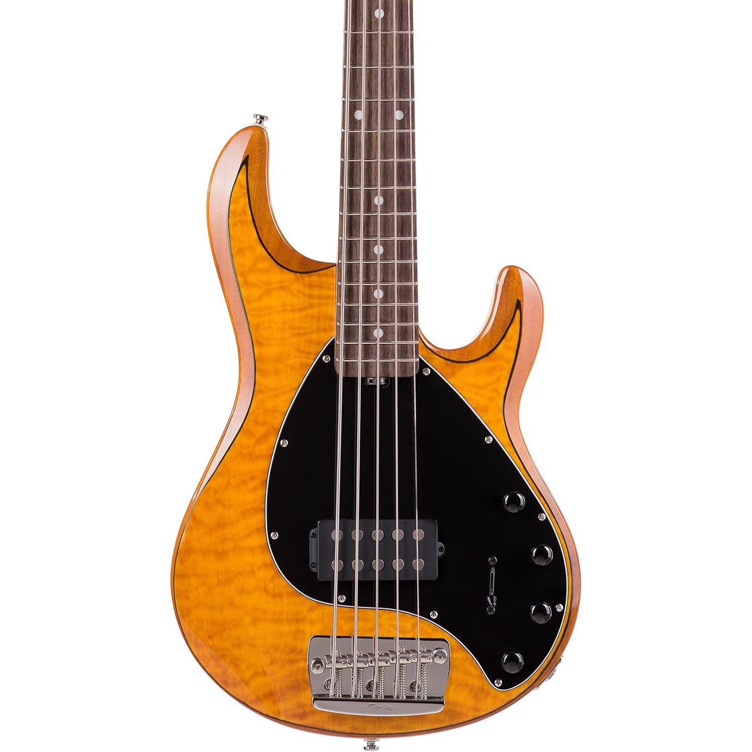 Đàn Guitar Bass Sterling By Music Man StingRay Ray35QM H, Maple Fingerboard - 5 Strings - Việt Music