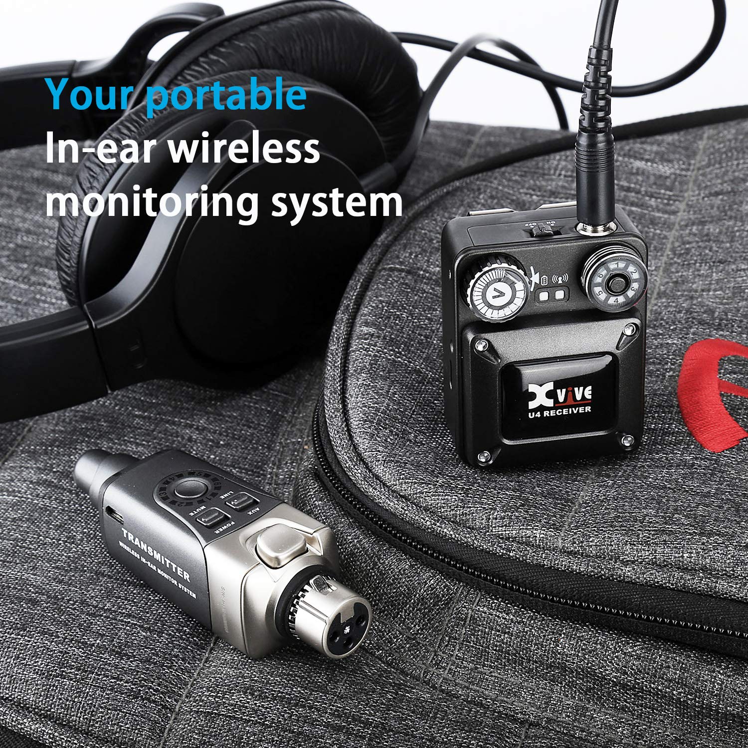 Bộ Thu Phát Tín Hiệu Không Dây Xvive U4R4 Four-pack U4 - In-Ear Monitor Wireless System - Việt Music