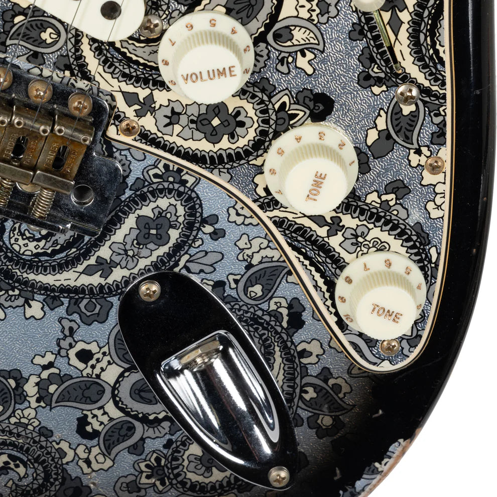 Đàn Guitar Điện Fender Custom Shop 2018 Limited 1968 Stratocaster Relic SSS, Maple Fingerboard, Black Paisley - Việt Music