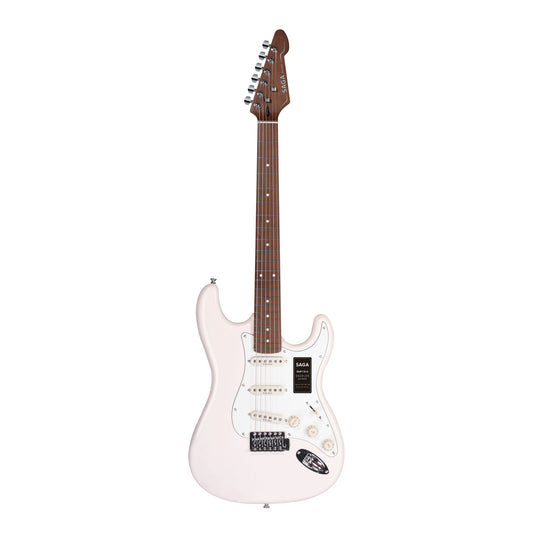 Đàn Guitar Điện Saga SMF1314 Stratocaster SSS, Maple Fingerboard, White - Việt Music