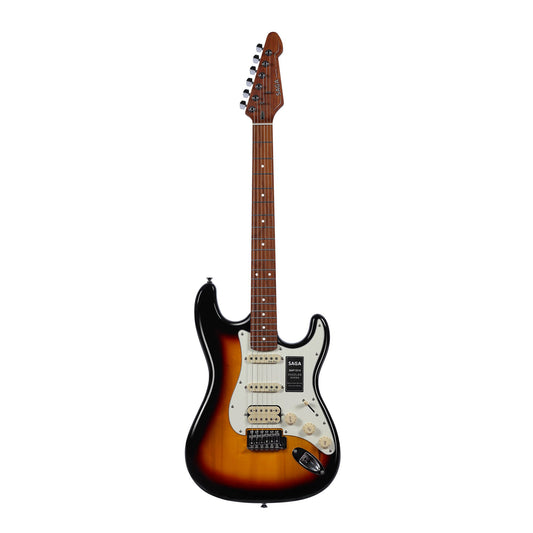 Đàn Guitar Điện Saga SMF1314 Stratocaster HSS, Maple Fingerboard, Sunburst - Việt Music