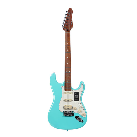 Đàn Guitar Điện Saga SMF1314 Stratocaster HSS, Maple Fingerboard, Green - Việt Music