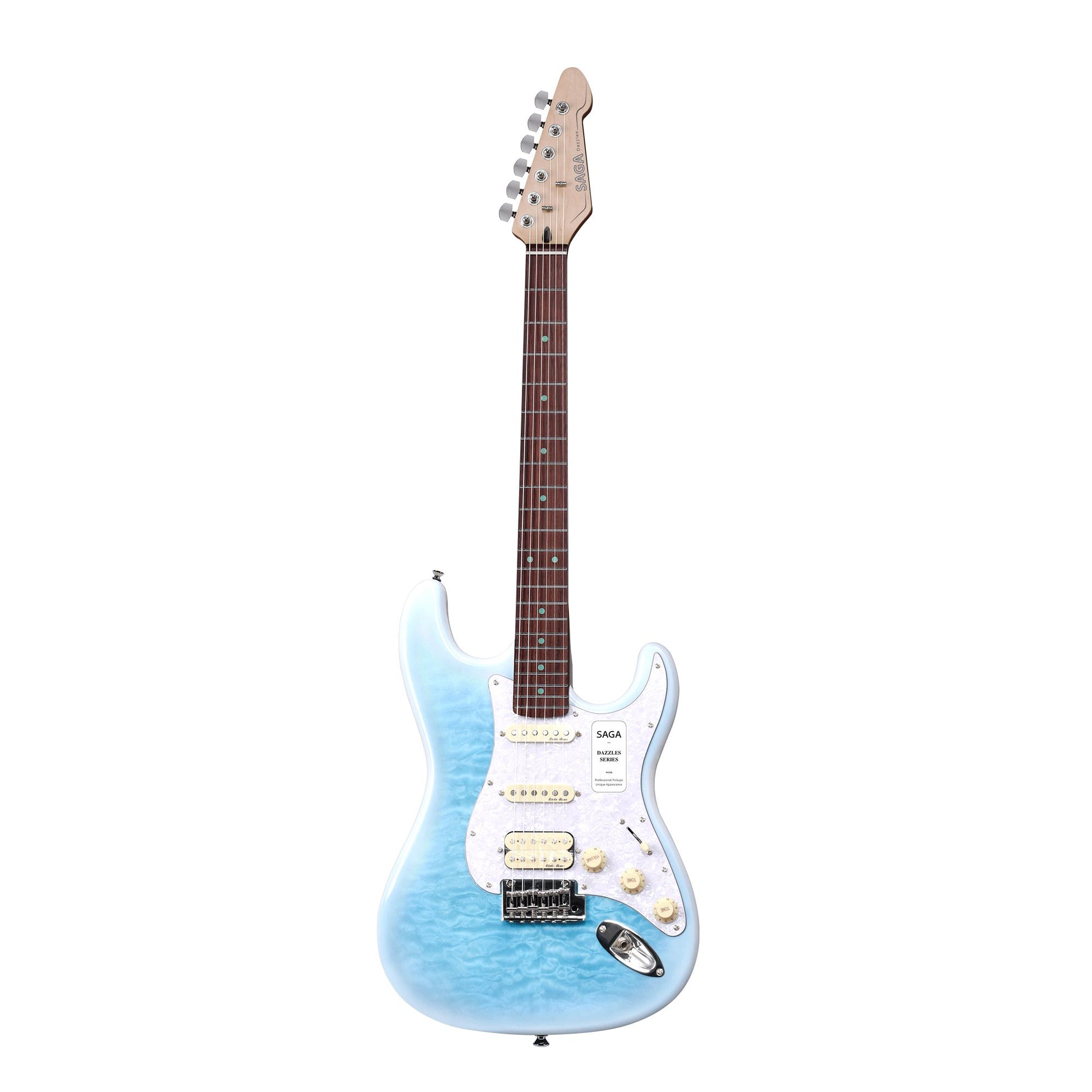 Đàn Guitar Điện Saga SMF1314 Stratocaster HSS, Rosewood Fingerboard, Cosmic Ocean - Việt Music