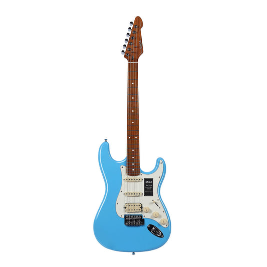 Đàn Guitar Điện Saga SMF1314 Stratocaster HSS, Maple Fingerboard, Blue - Việt Music