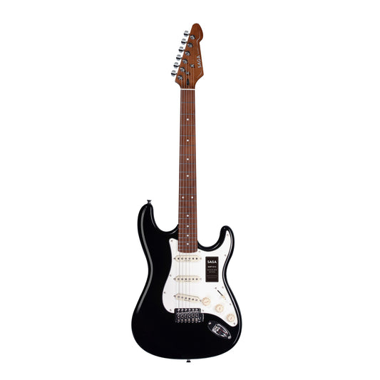 Đàn Guitar Điện Saga SMF1314 Stratocaster SSS, Maple Fingerboard, Black - Việt Music