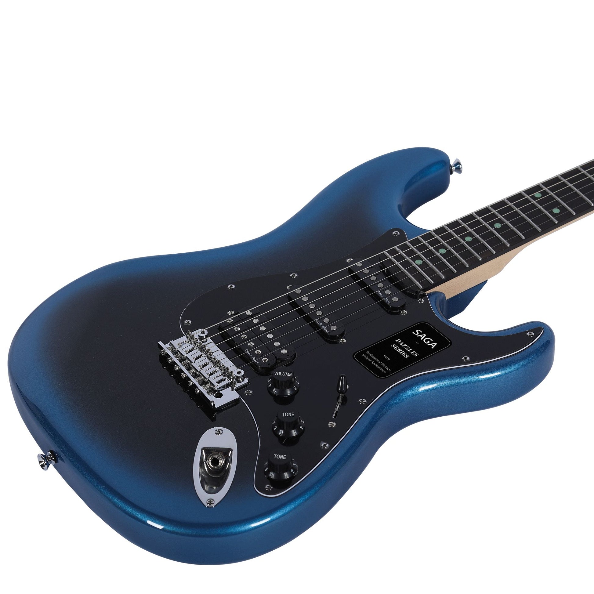 Đàn Guitar Điện Saga SMF1314 Stratocaster HSS, Rosewood Fingerboard, Dark Night Blue - Việt Music