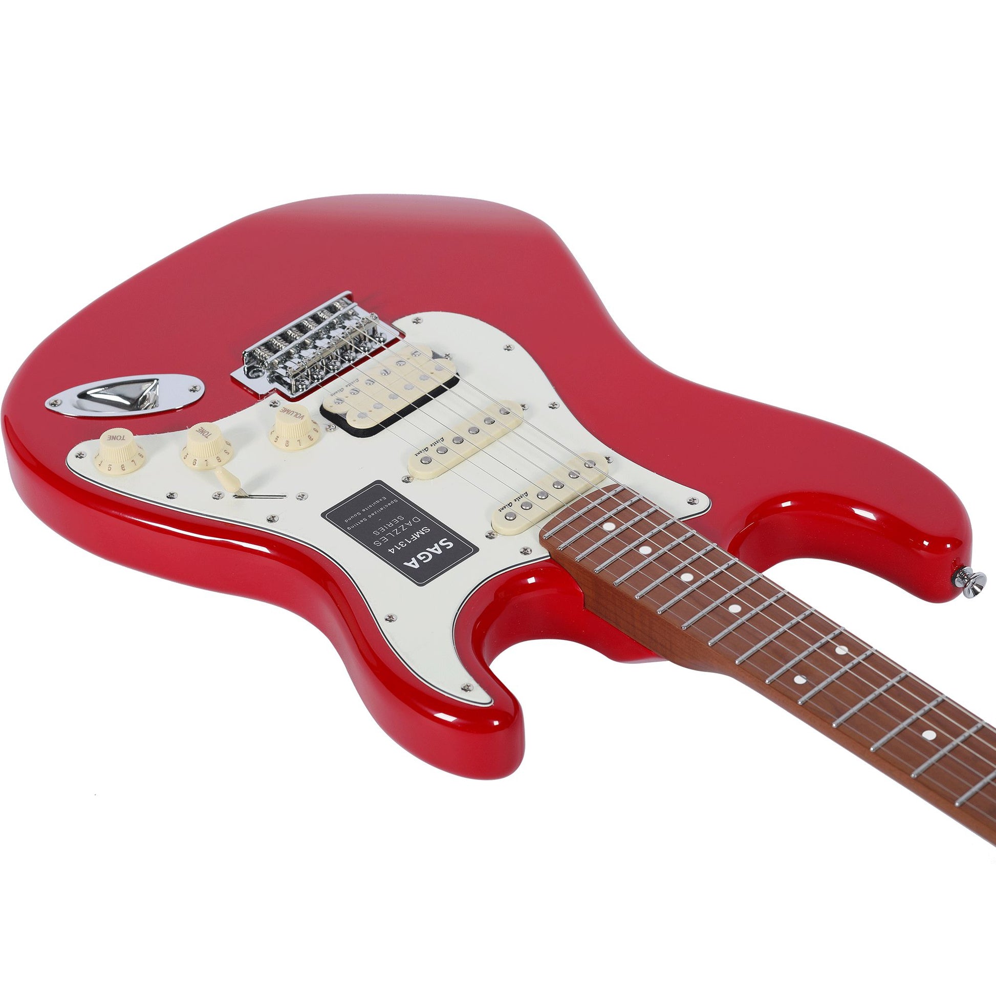 Đàn Guitar Điện Saga SMF1314 Stratocaster HSS, Maple Fingerboard, Red - Việt Music