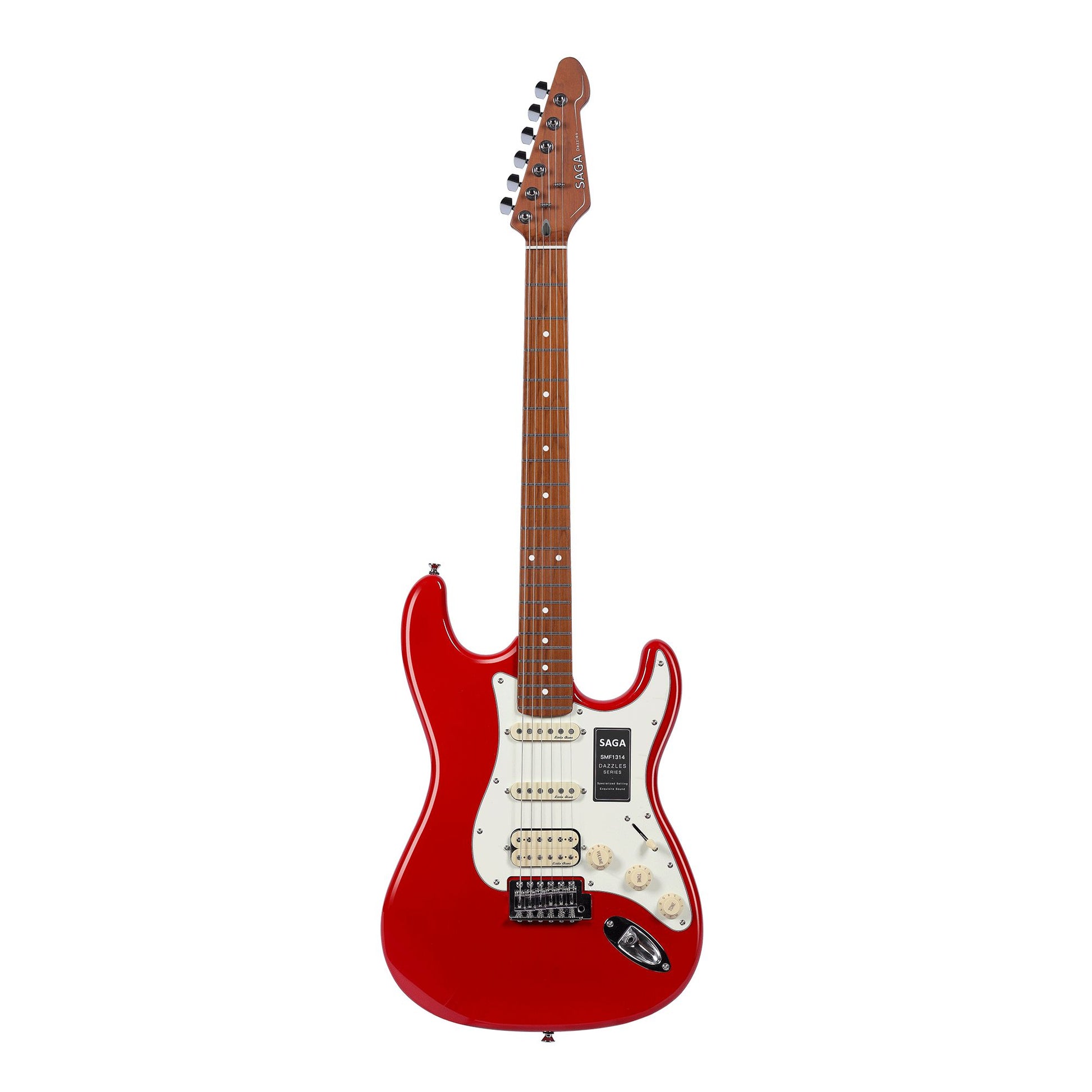 Đàn Guitar Điện Saga SMF1314 Stratocaster HSS, Maple Fingerboard, Red - Việt Music