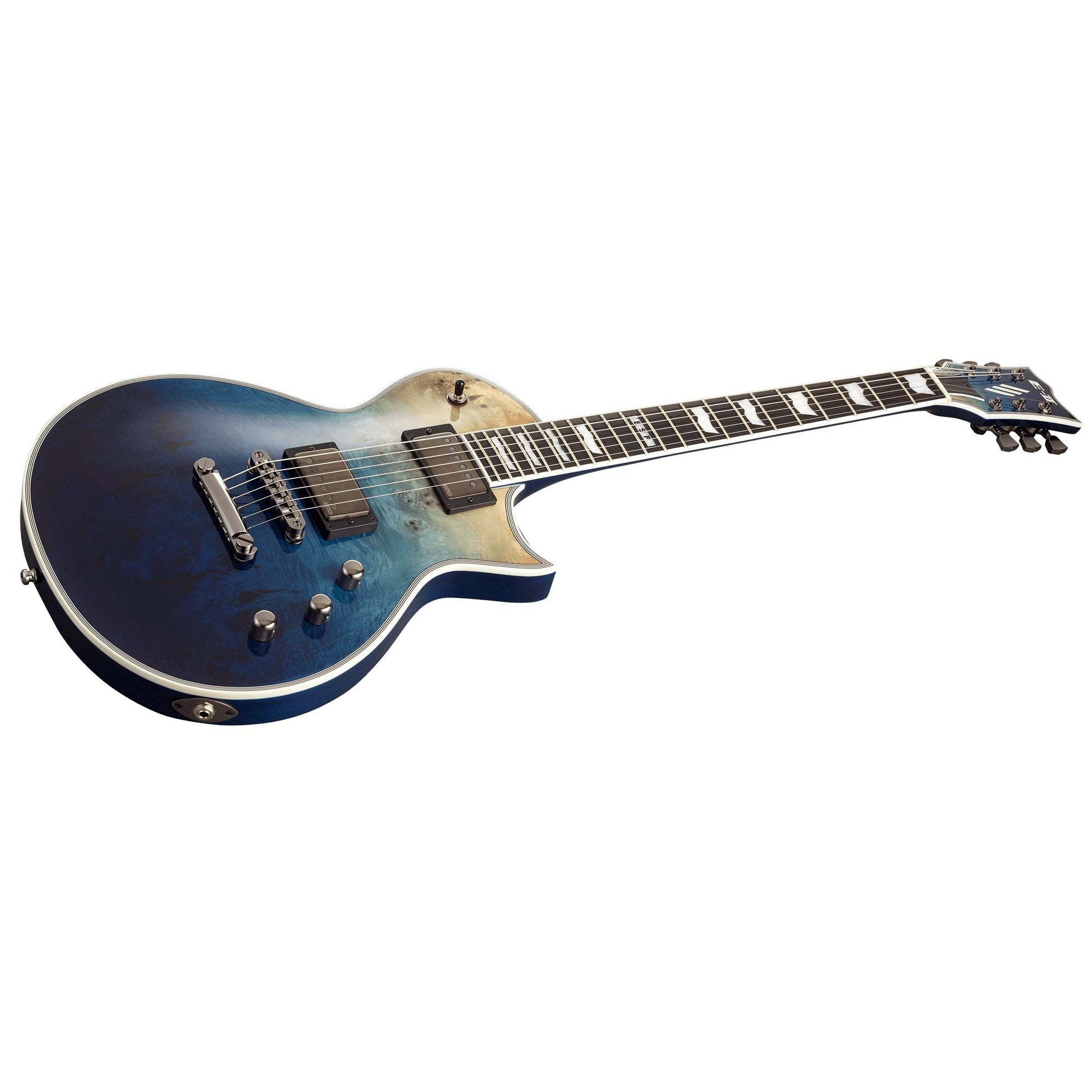 Đàn Guitar Điện ESP - E-II Eclipse Burl Maple HH, Ebony Fingerboard, Blue Natural Fade - Việt Music