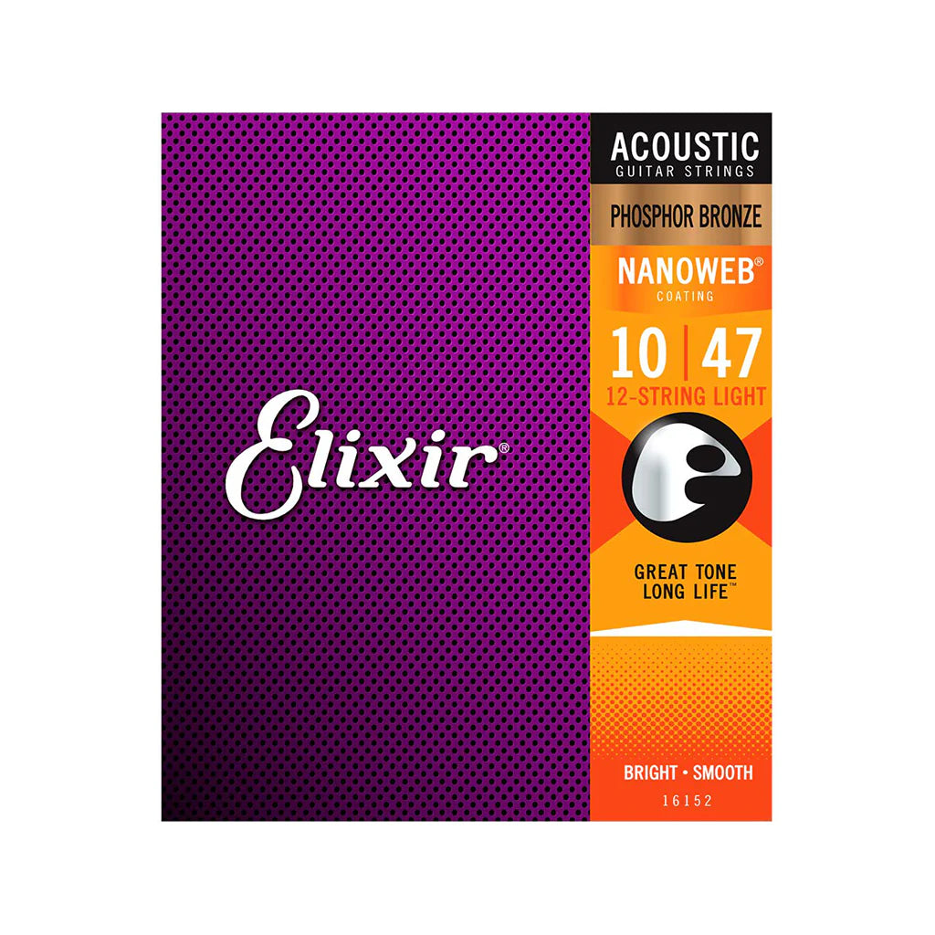 Dây Đàn Guitar Acoustic Elixir Phosphor Bronze Nanoweb - Việt Music