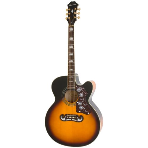 Đàn Guitar Acoustic Epiphone J-200 EC Studio Parlor, Vintage Sunburst - Việt Music