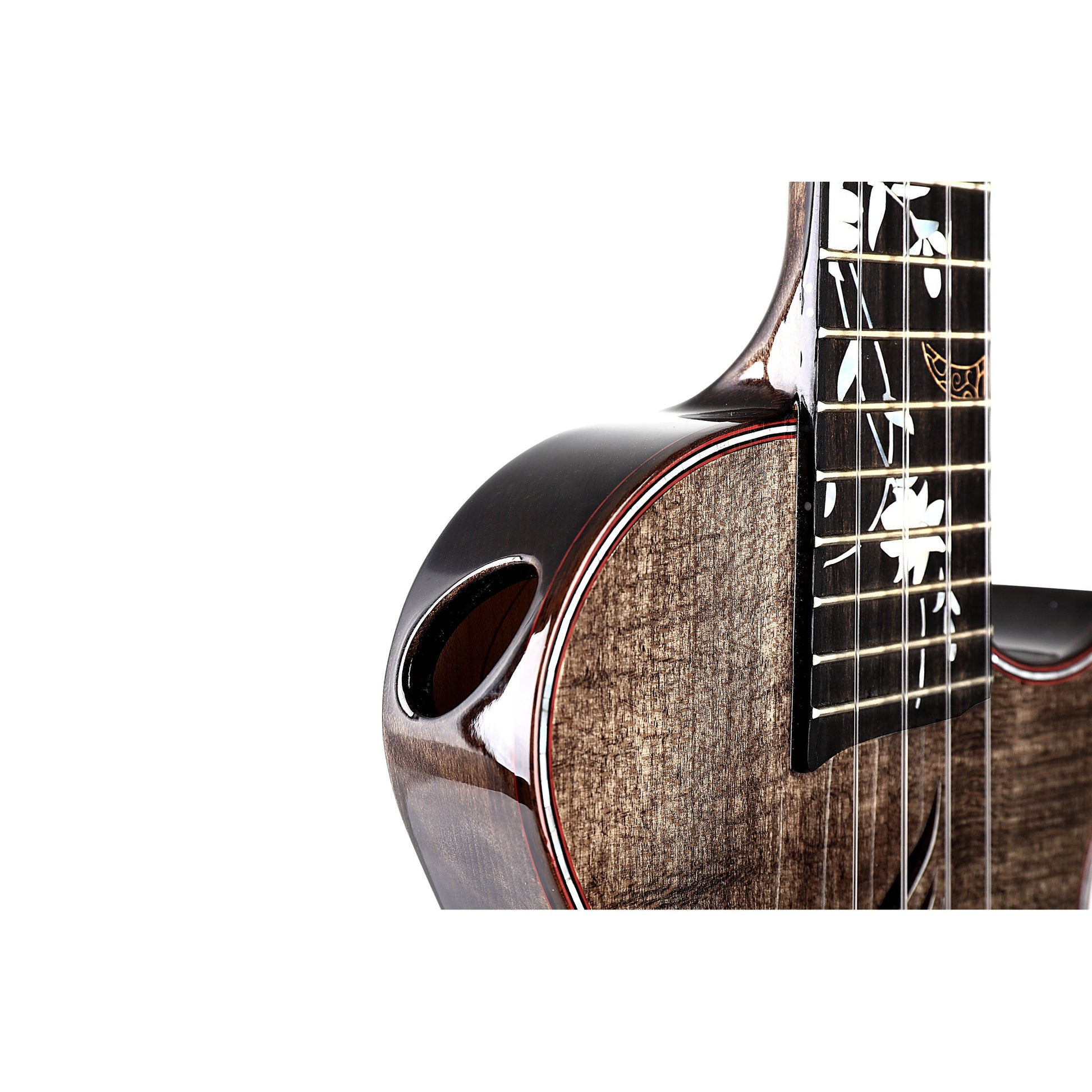 Đàn Ukulele Tenor Enya EUT-E6 Solid Maple, Black - Việt Music