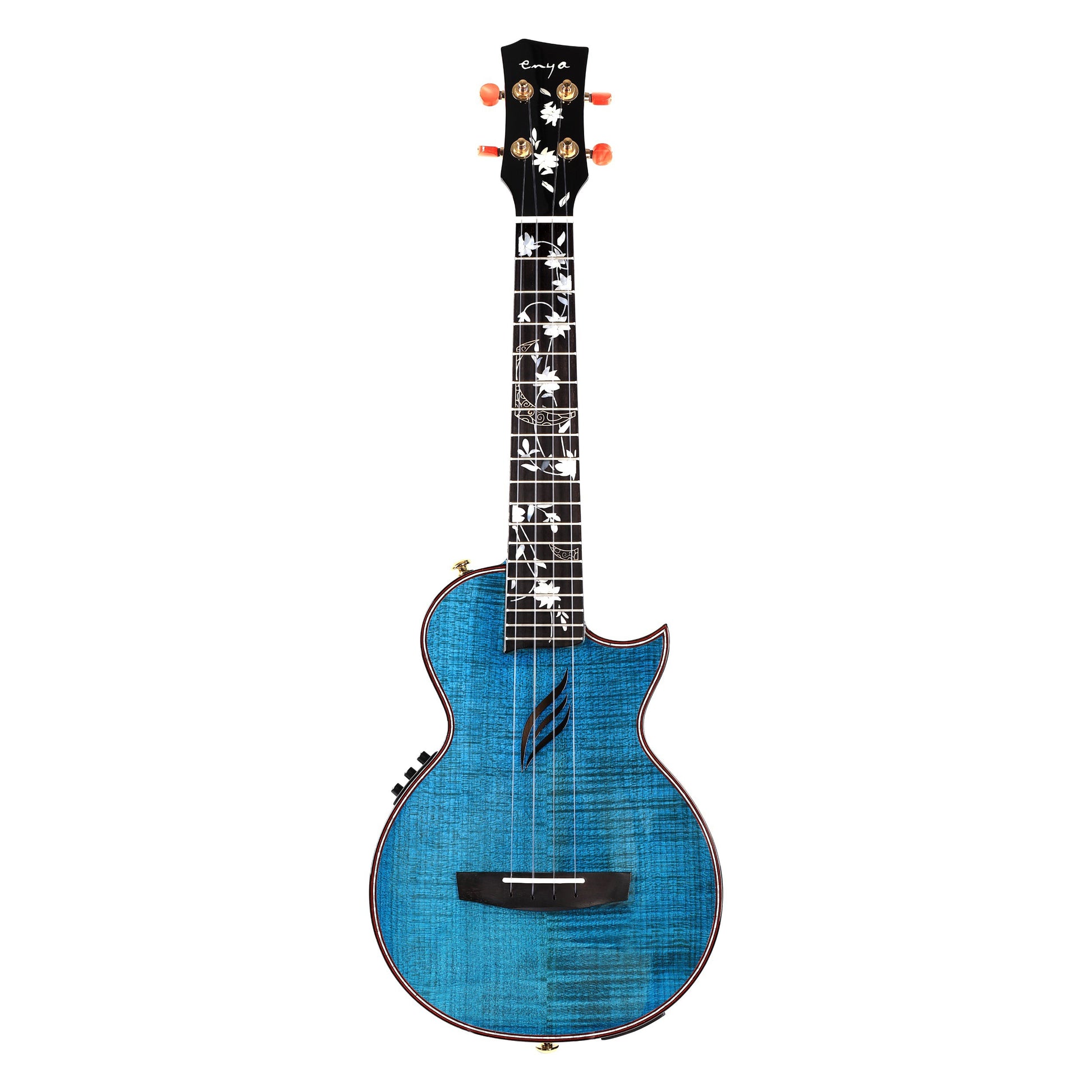 Đàn Ukulele Tenor Enya EUT-E6 Solid Maple, Blue - Việt Music