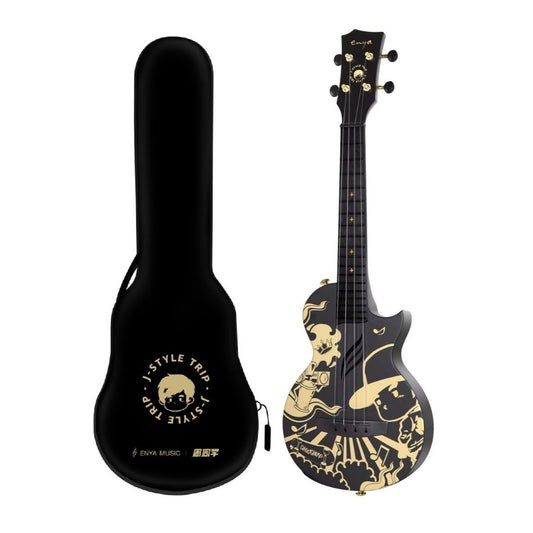 Đàn Ukulele Concert Enya Nova U - Jay Chou Black, Limited Edition - Việt Music