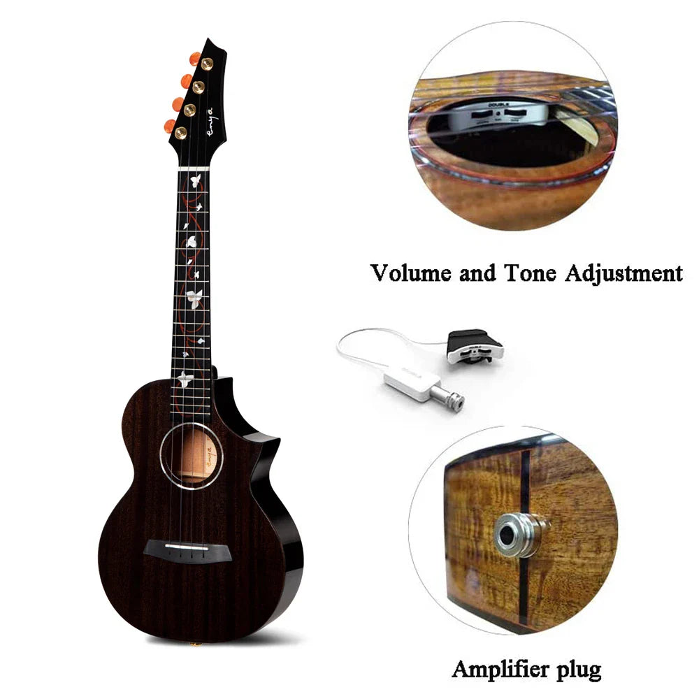 Đàn Ukulele Tenor Enya EUT-M6 EQ Solid Mahogany - Việt Music