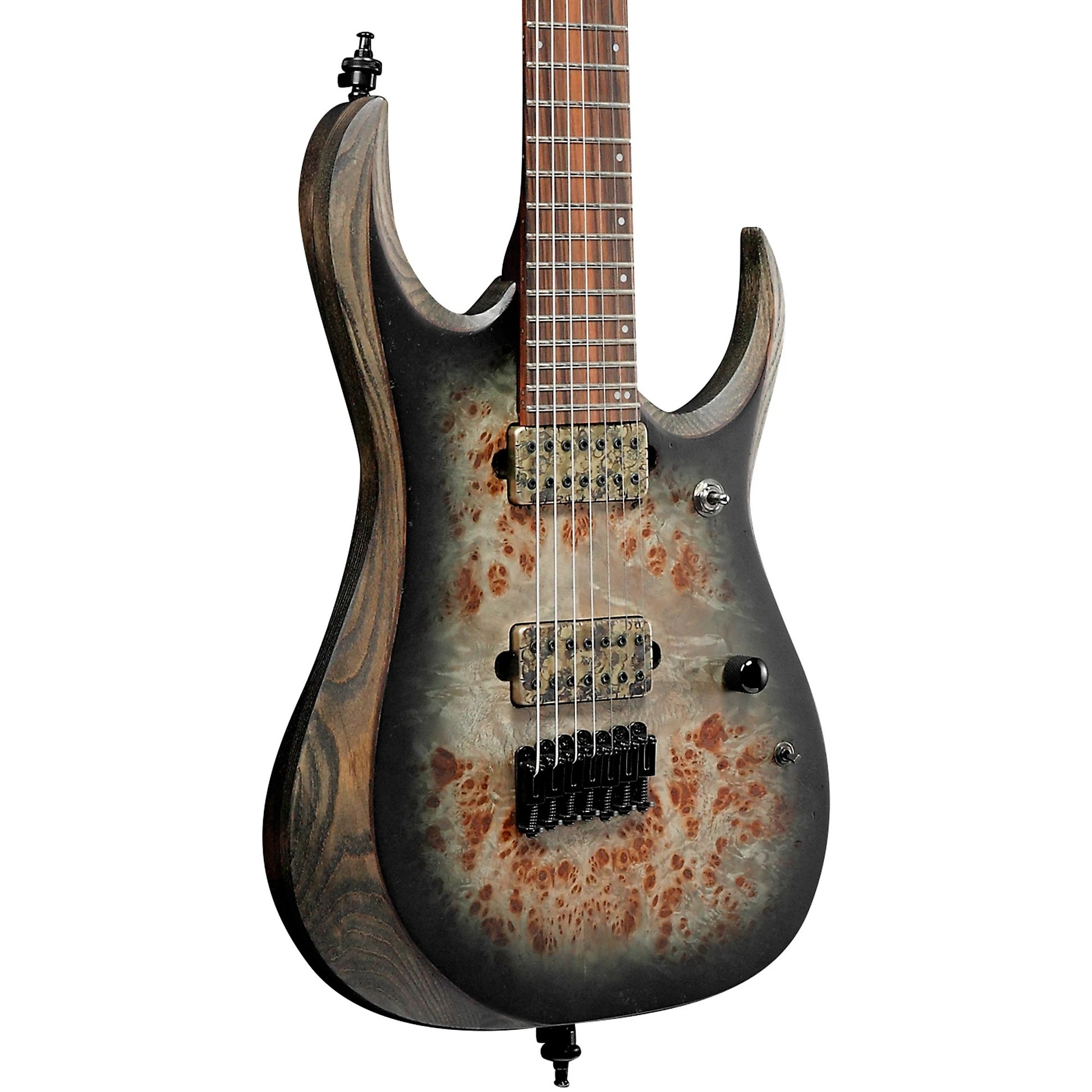 Đàn Guitar Điện Ibanez RGD71ALPA - RGD Axion Label HH, Ebony Fingerboard, Charcoal Burst Black Stained Flat - 7 Strings - Việt Music