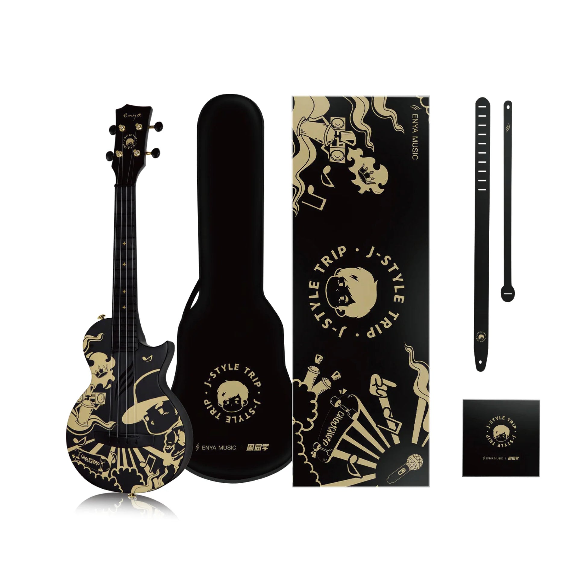 Đàn Ukulele Concert Enya Nova U - Jay Chou Black, Limited Edition - Việt Music