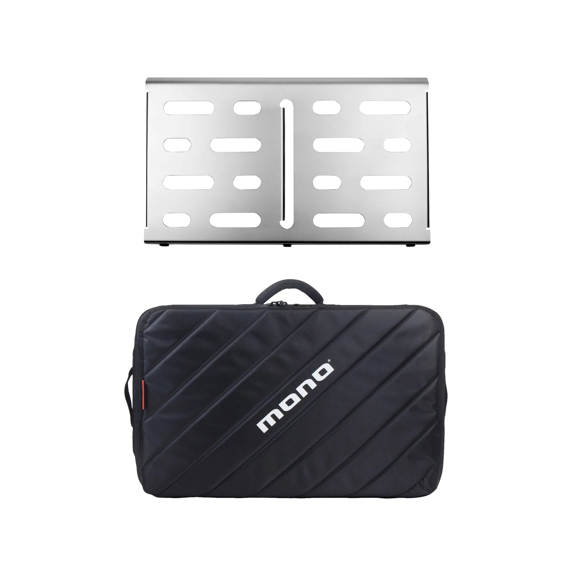 Pedalboard Mono Medium, Silver and Tour Accessory Case 2.0, Black - Việt Music