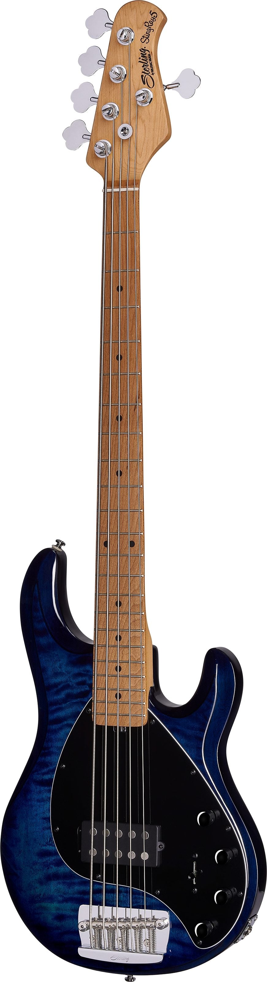 Đàn Guitar Bass Sterling By Music Man StingRay Ray35QM H, Maple Fingerboard - 5 Strings - Việt Music