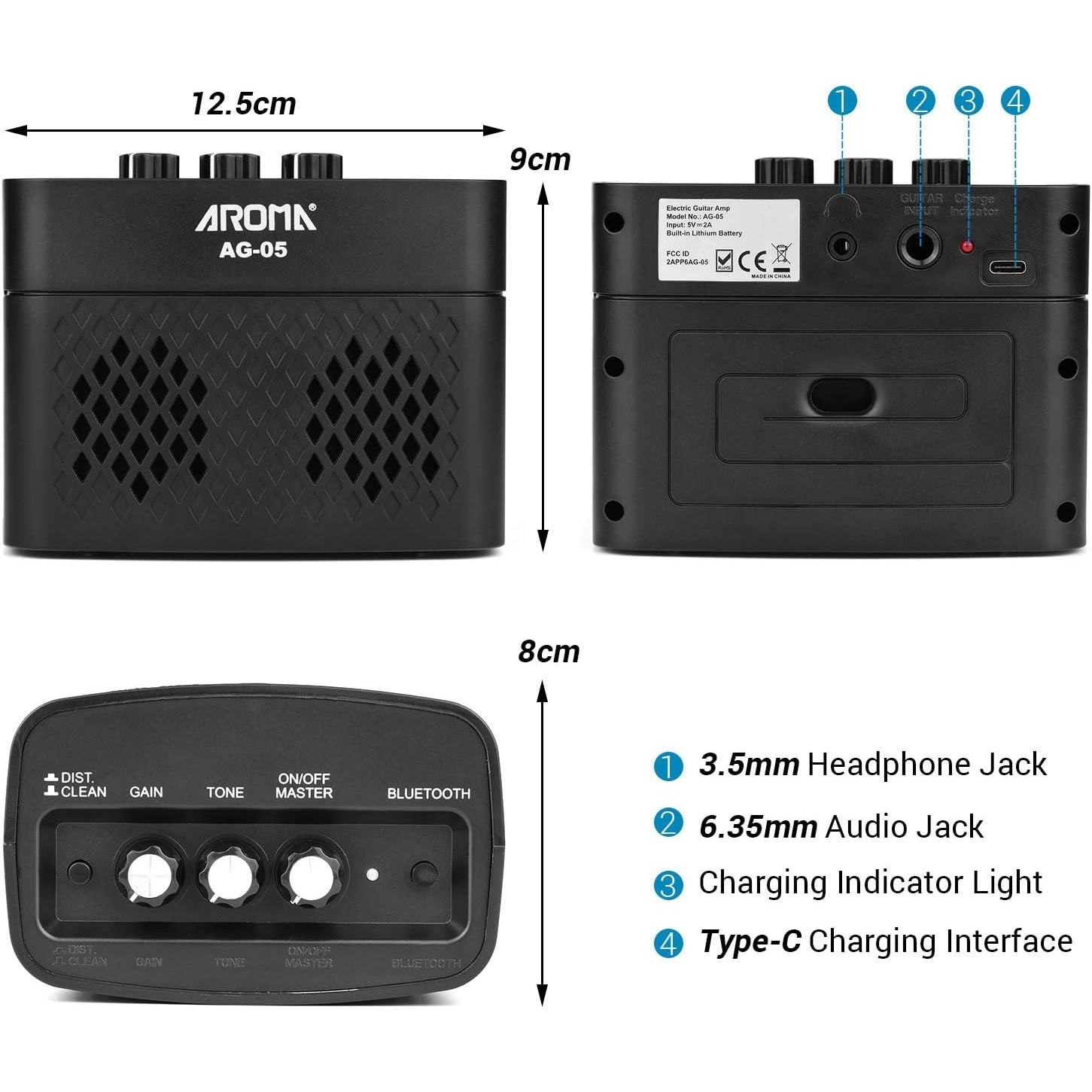 Amplifier Aroma AG-05, Combo - Việt Music