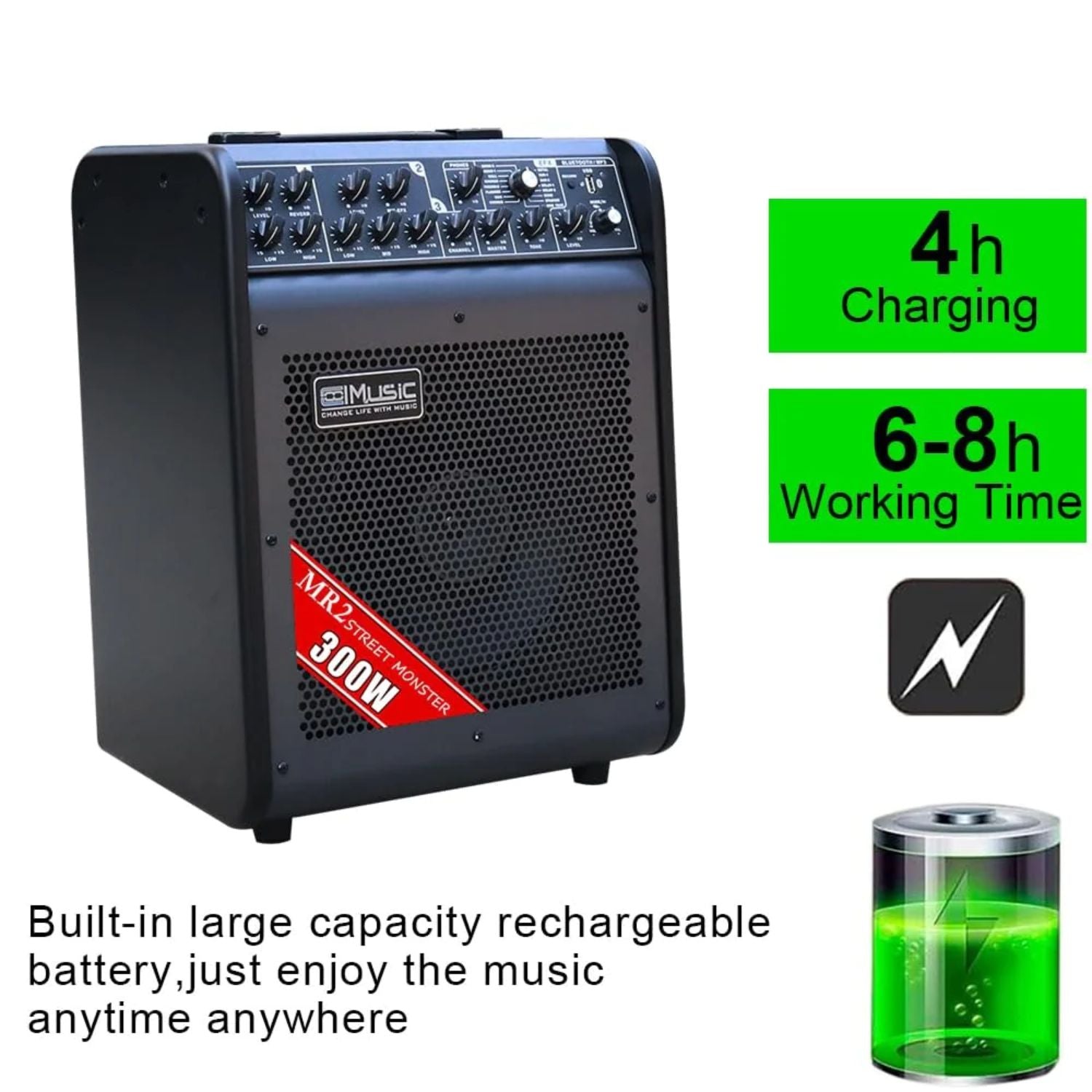 Amplifier Cool Music MR 2 Street Monster 6-Channel 300-Watt Acoustic, Combo - Việt Music