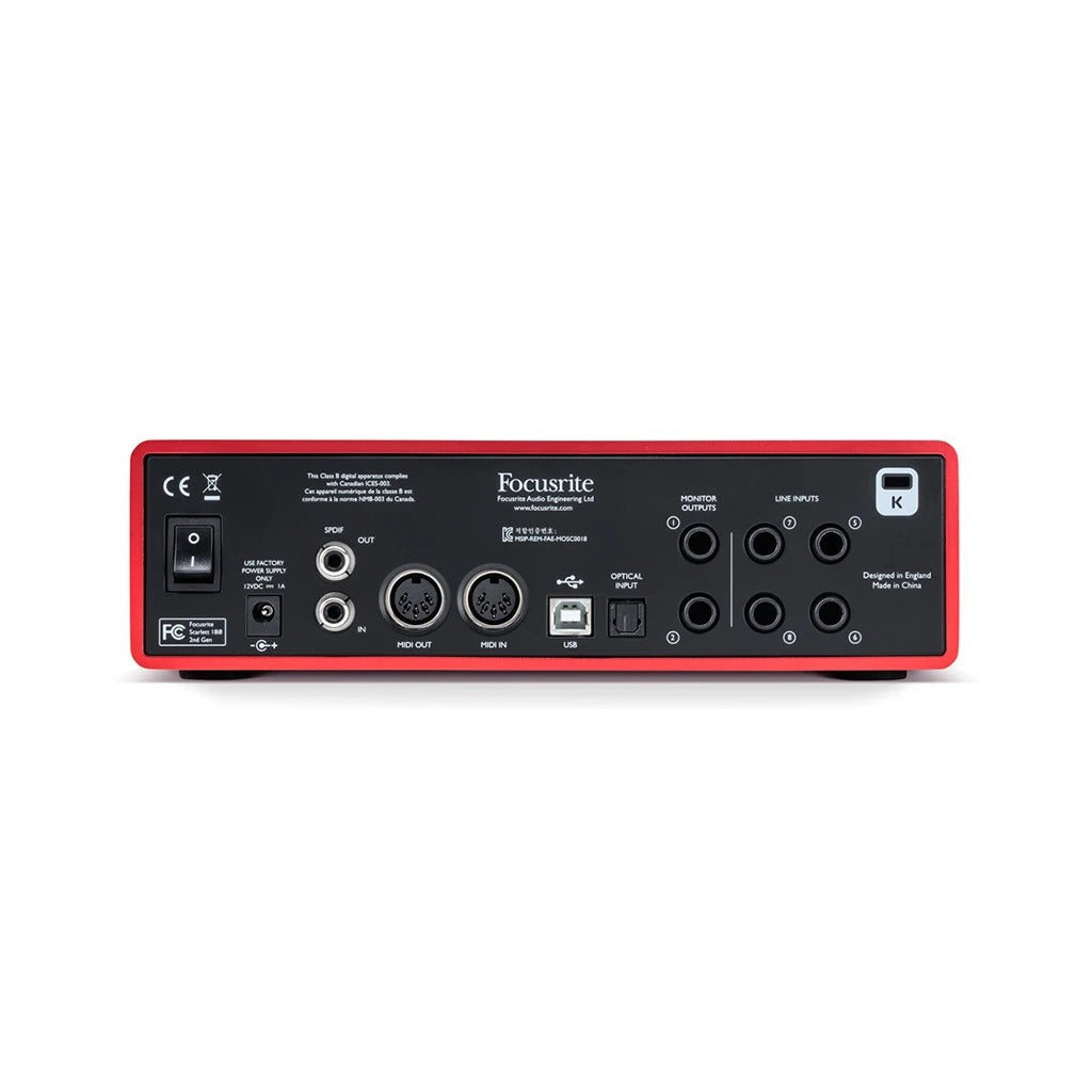 Audio Interface Focusrite Scarlett 18i8 Gen 2 - Việt Music