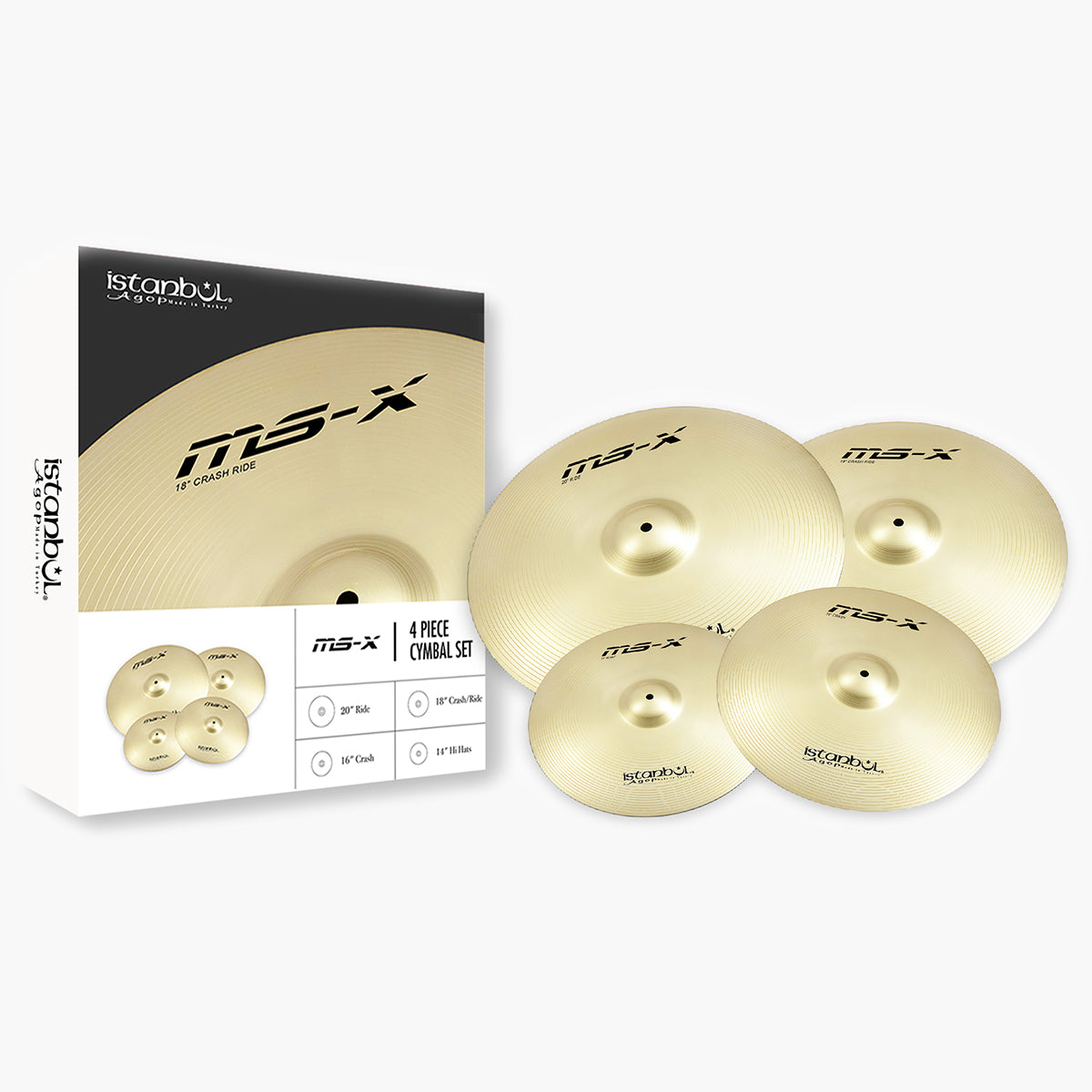 Cymbal Istanbul MS-X Cymbal Set 14/16/18/20 - Việt Music