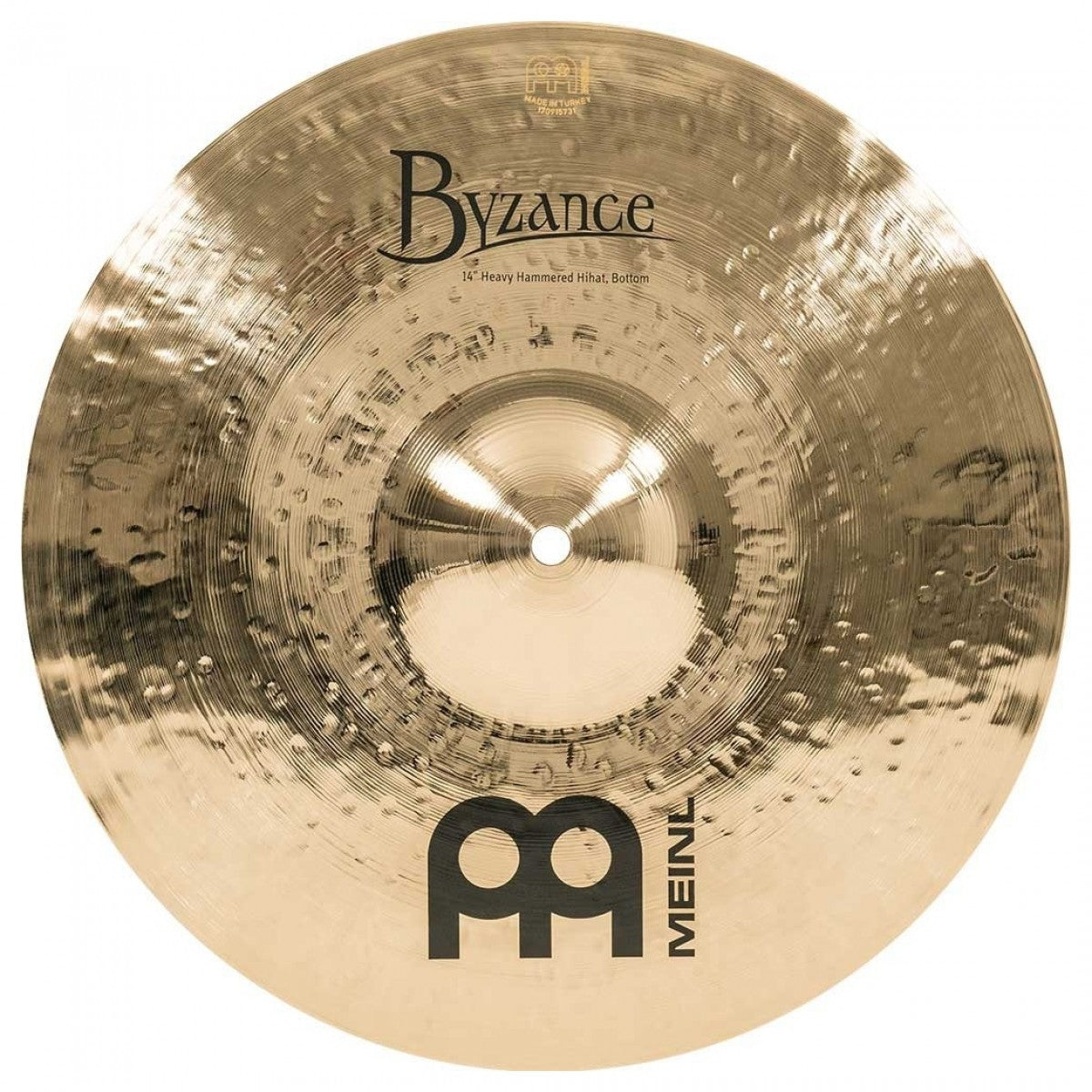 Cymbal Meinl Byzance Brilliant 14" Heavy Hammered Hihat - B14HHH-B - Việt Music