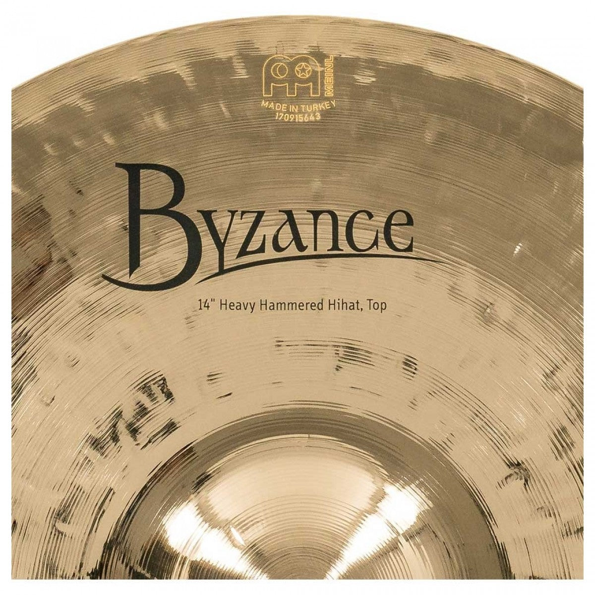 Cymbal Meinl Byzance Brilliant 14" Heavy Hammered Hihat - B14HHH-B - Việt Music