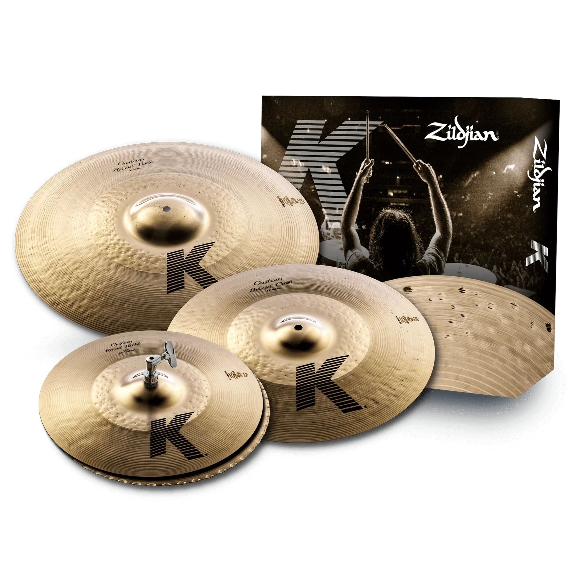 Cymbal Zildjian K Family - K Custom Hybrid Pack - KCH390 - Việt Music