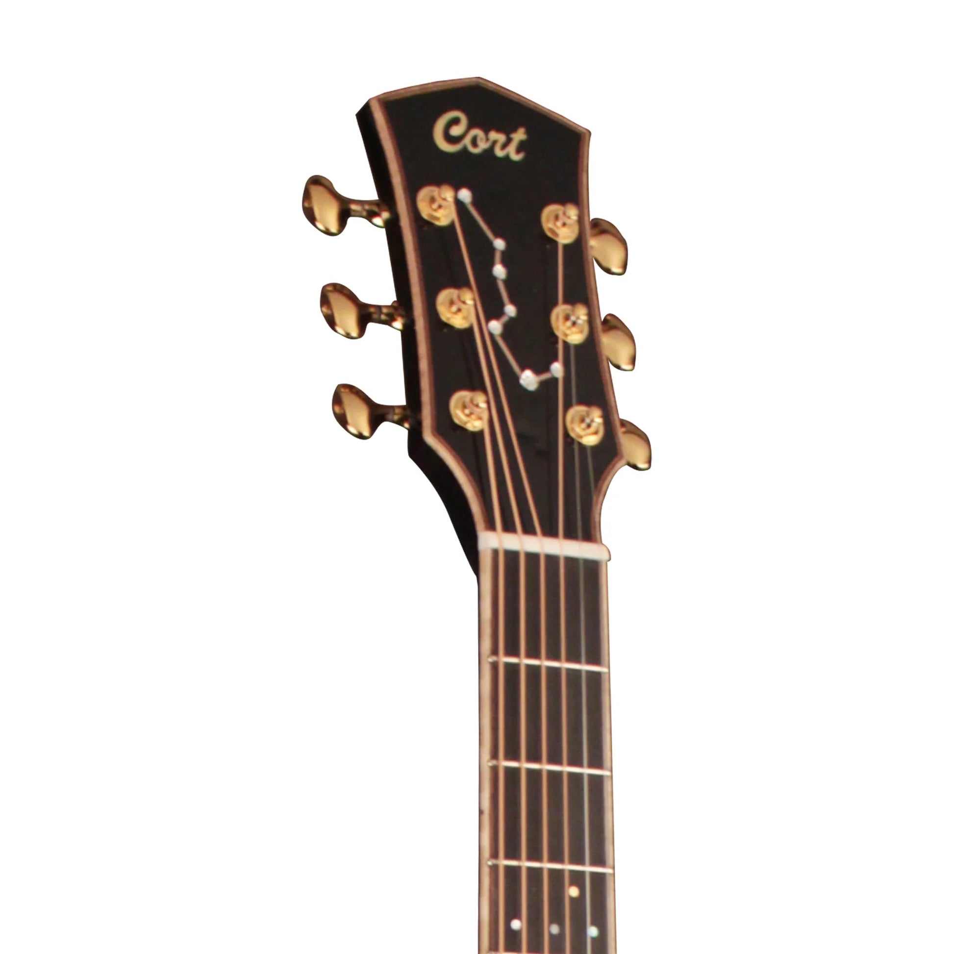 Đàn Guitar Acoustic Cort Seven Stars Limited Edition, Trans Black - Việt Music