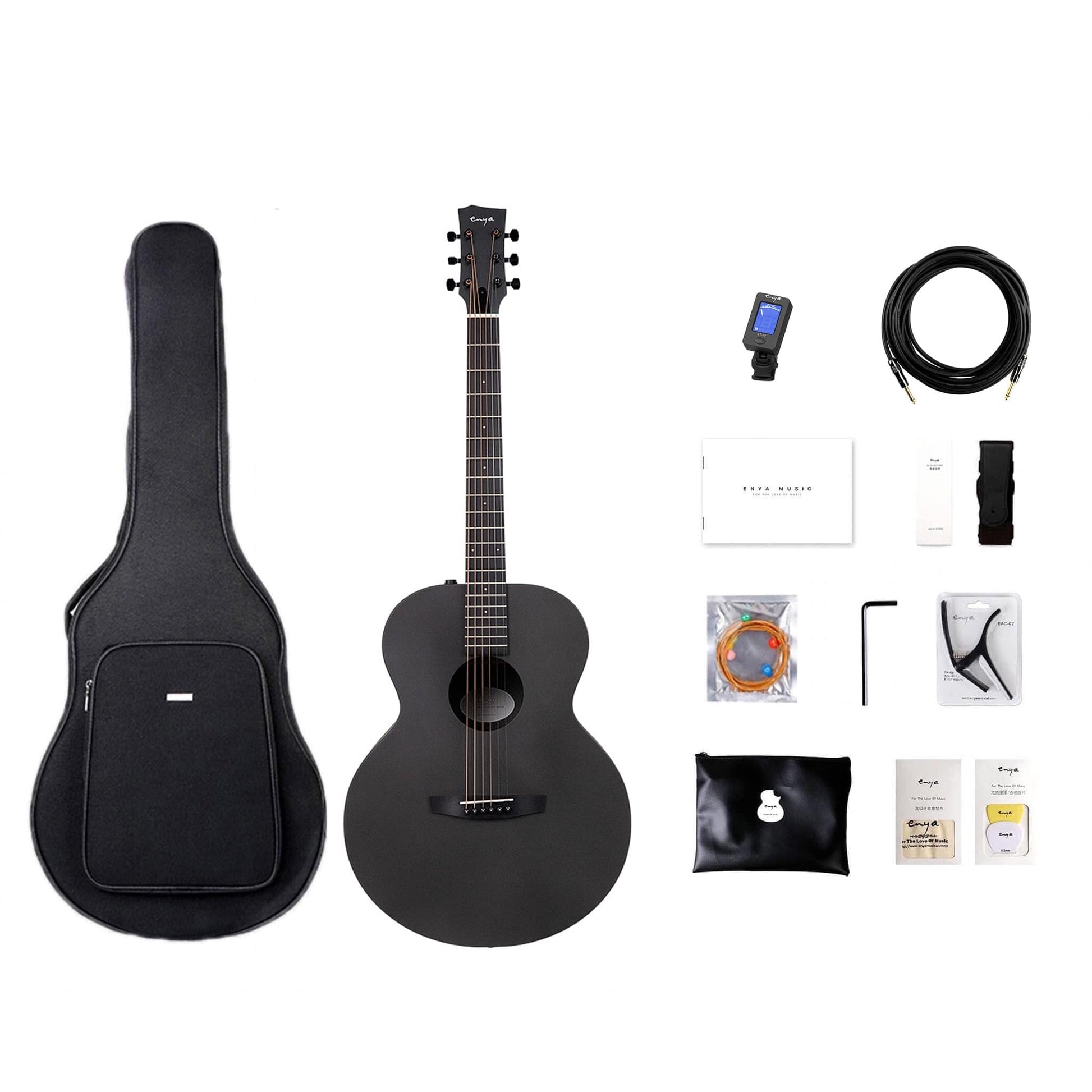 Đàn Guitar Acoustic Enya EA-X0 EQ Double-T1S - Việt Music