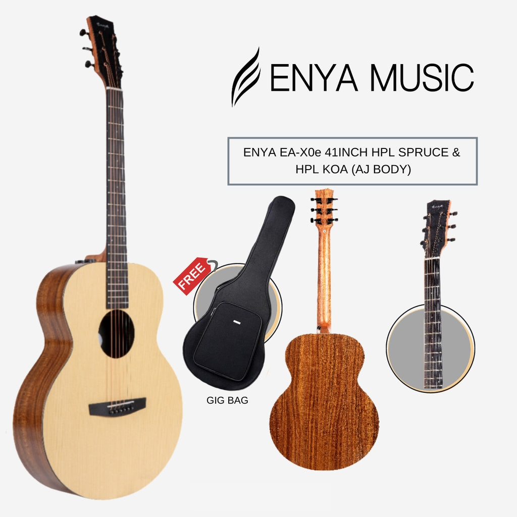 Đàn Guitar Acoustic Enya EA-X0 EQ Double-T1S - Việt Music