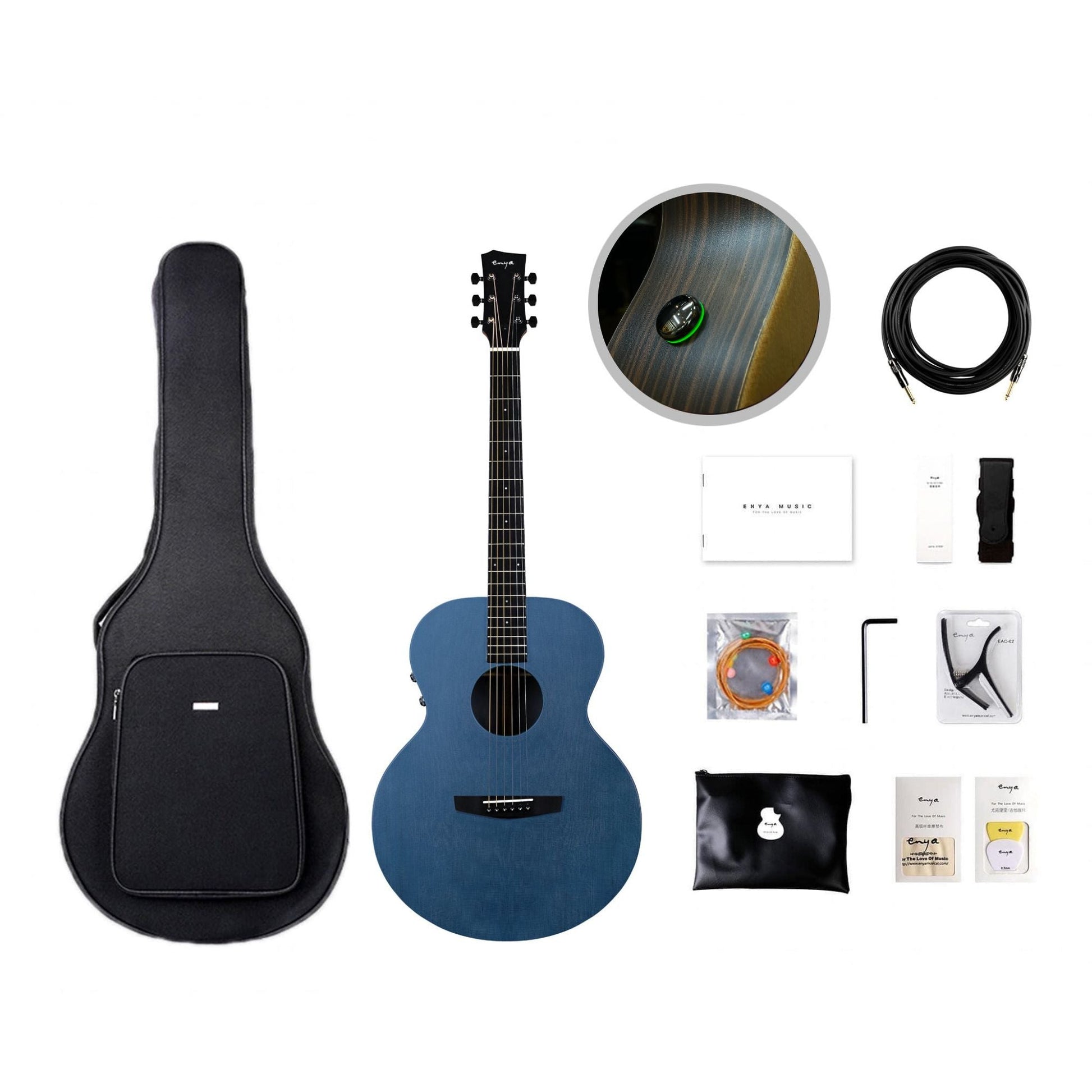 Đàn Guitar Acoustic Enya EA-X1 Pro SP1 Acousticplus - Smart Guitar - Việt Music