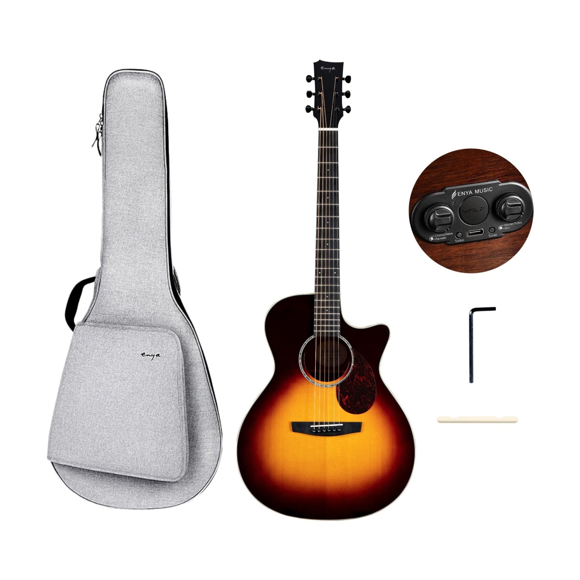 Đàn Guitar Acoustic Enya EGA-Q1M EQ - Việt Music