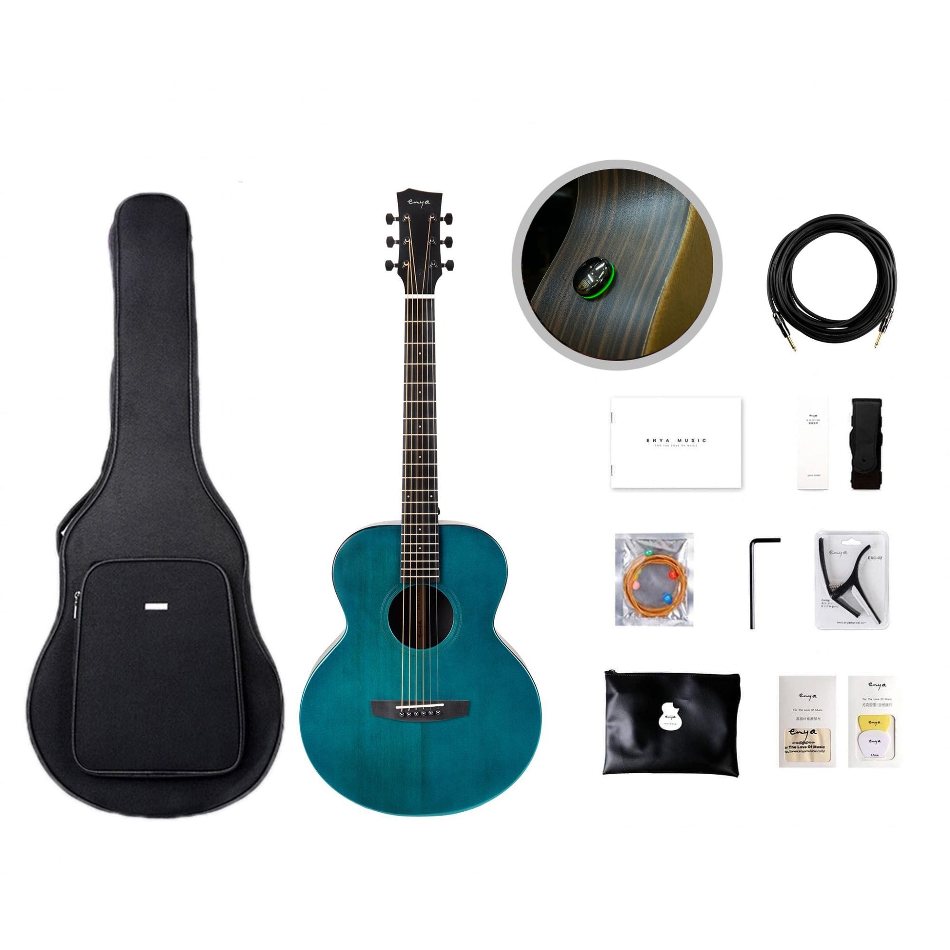 Đàn Guitar Acoustic Enya EM-X1 Pro SP1 AcousticPlus - Smart Guitar - Việt Music