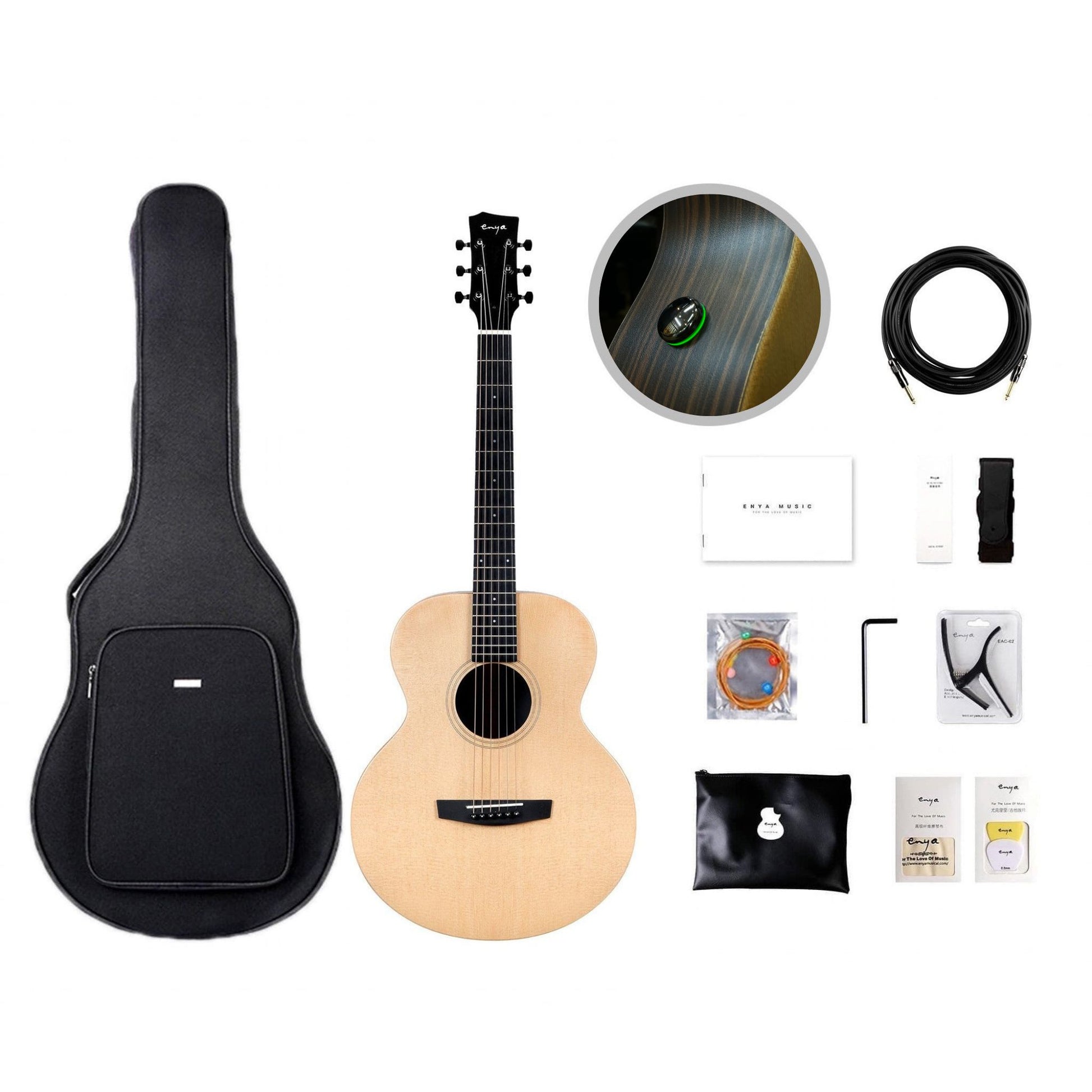 Đàn Guitar Acoustic Enya EM-X1 Pro SP1 AcousticPlus - Smart Guitar - Việt Music